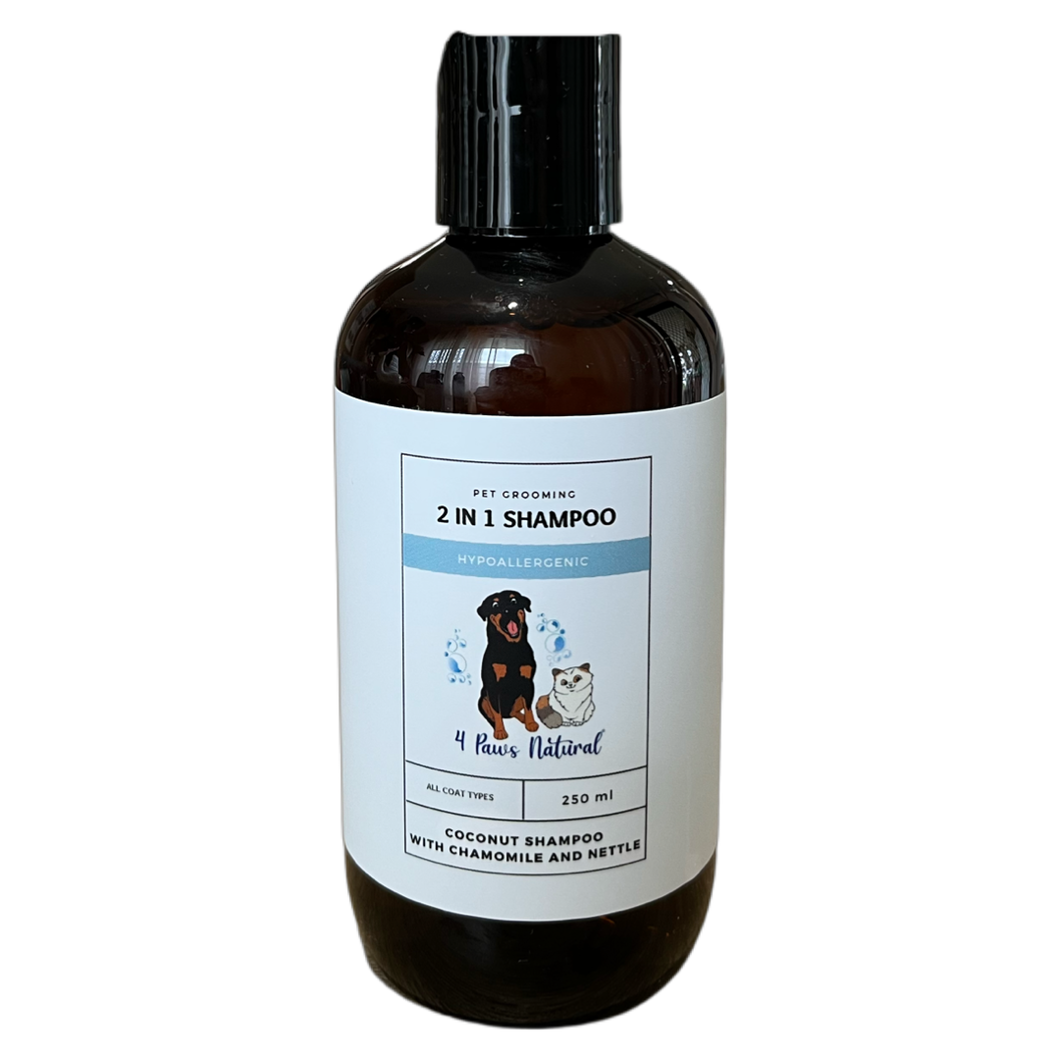 Hypoallergenic 2 in 1 Natural Shampoo - 250 ml